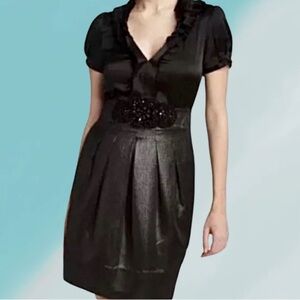 HP🎉BCBGMaxAzria Mock Black Dress